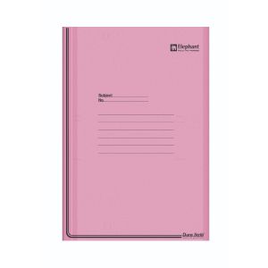 แฟ้มพับ ตราช้าง PSF999 สีชมพู (1 แถม 1)