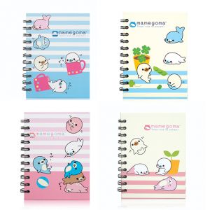 (Clearance) สมุดริมลวด ตราช้าง รุ่น WSX-104 ลายมาเมะโกมะ ขนาด A6 70 แกรม 100 แผ่น (SD273354)