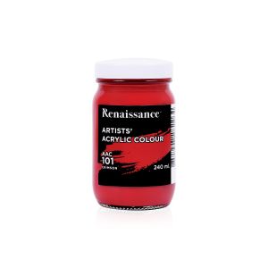 สีอะครีลิค Renaissance 240 มล. #101 CRIMSON