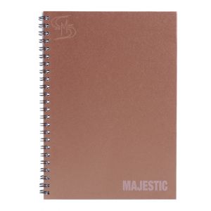สมุดบันทึกปกแข็งริมลวด ตราช้าง รุ่น MAJESTIC-201 ขนาด A5 (คละสี)