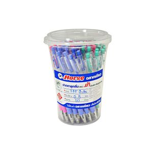 ปากกาลูกลื่นตราม้า รุ่น H301 ขนาดเส้น 0.5 มม.