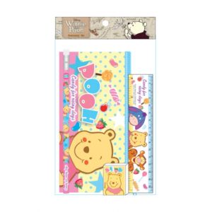 ชุดเซ็ทเครื่องเขียน Pooh - 039 (กระเป๋าดินสอ, ดินสอไม้x1, ยางลบดินสอ, ไม้บรรทัด15cm)