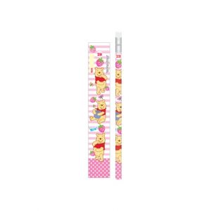 ดินสอ 2B หัวยางลบดินสอ Pooh - 457 สีชมพู