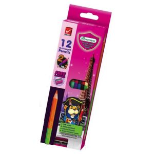 (LD096854) สีไม้ 2 หัว 12 สี มาสเตอร์อาร์ต แพ็ค 3 กล่อง